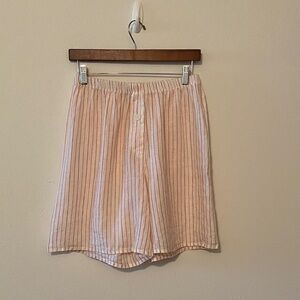 New Flax Striped Pink and White Shorts